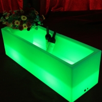 Rechargeable waterproof RGB color party wedding led wine cooler KFP-1240